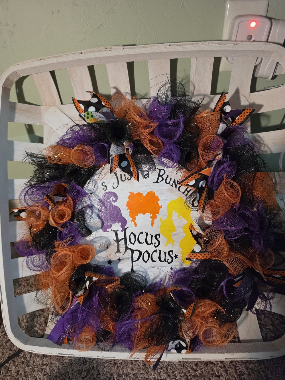 Halloween Hocus Pocus Decorative Wreath